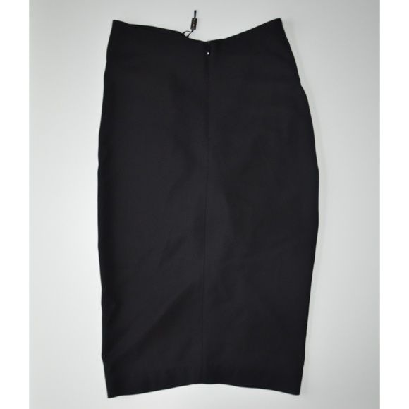 Massimo Dutti Pencil Midi Skirt, black - Picture 6 of 9